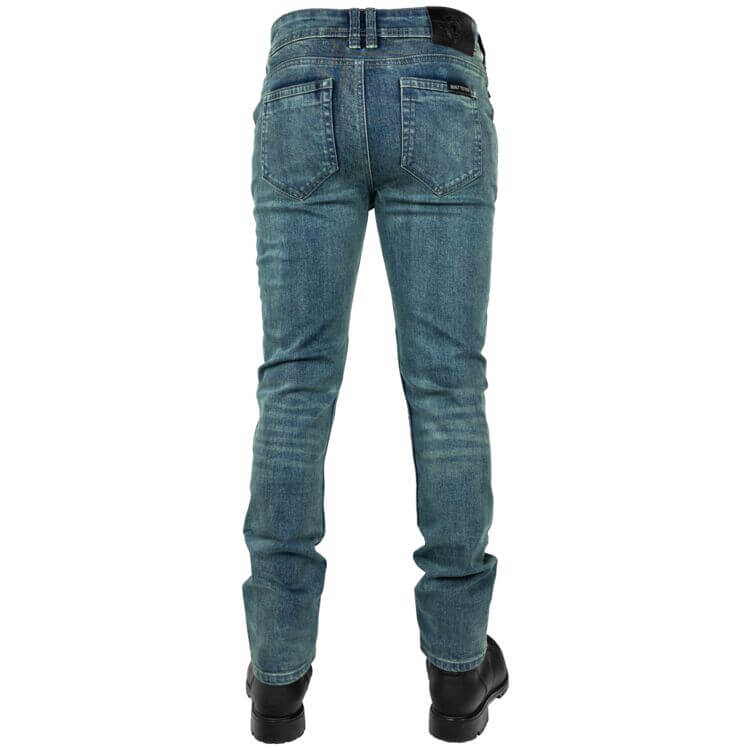 Men's Designer Denim Pants Back Side View