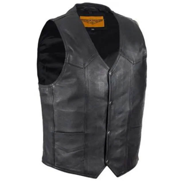 Mens Hells Angels California Leather Vest