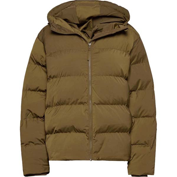 Mens Hooded Brown Puffer Jacket