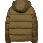Mens Hooded Brown Puffer Jacket