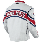 White Icon Moto Leather Jacket With CE Armor