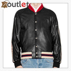 Mens Quality Leather bomber jacket