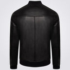 Men's Real Leather Bomber Jacket