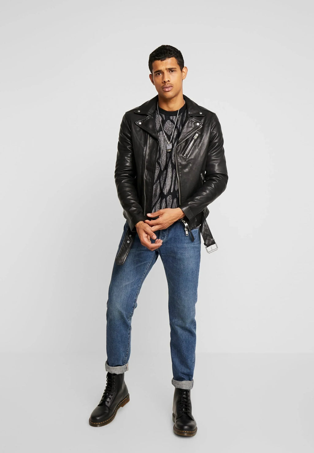 Shumack Mens Biker Jacket