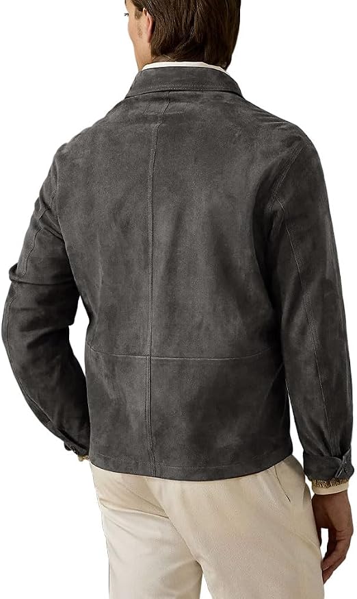 Men’s Suede Biker Jacket