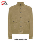 Mens A1 Bomber Jacket in Suede