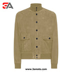 Mens A1 Bomber Jacket in Suede