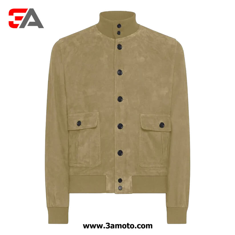 Mens A1 Bomber Jacket in Suede