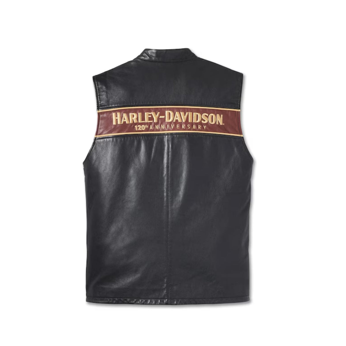 Mens Harley Davidson Black Leather Vest