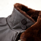 Fashion Mens M-422A flight Leather Bomber Jacket