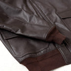 Fashion Mens M-422A flight Leather Bomber Jacket