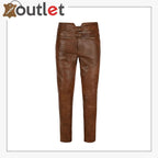 Men's Pure Brown Leather Pants | Premium Genuine Leather – Leather Outlet