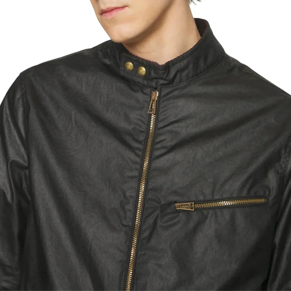 Mens Black Summer Cotton Jacket