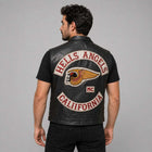 Mens Hells Angels California Leather Vest