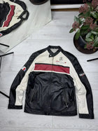 Mercedes Racing F1 Streetwear Rare Cowhide Leather Jacket