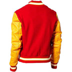 Michael Jackson MJ Thriller Bomber Letterman Varsity Faux Leather Wool Jacket