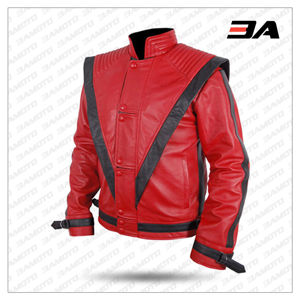 Michael Jackson Red Thriller Leather Jacket Costume