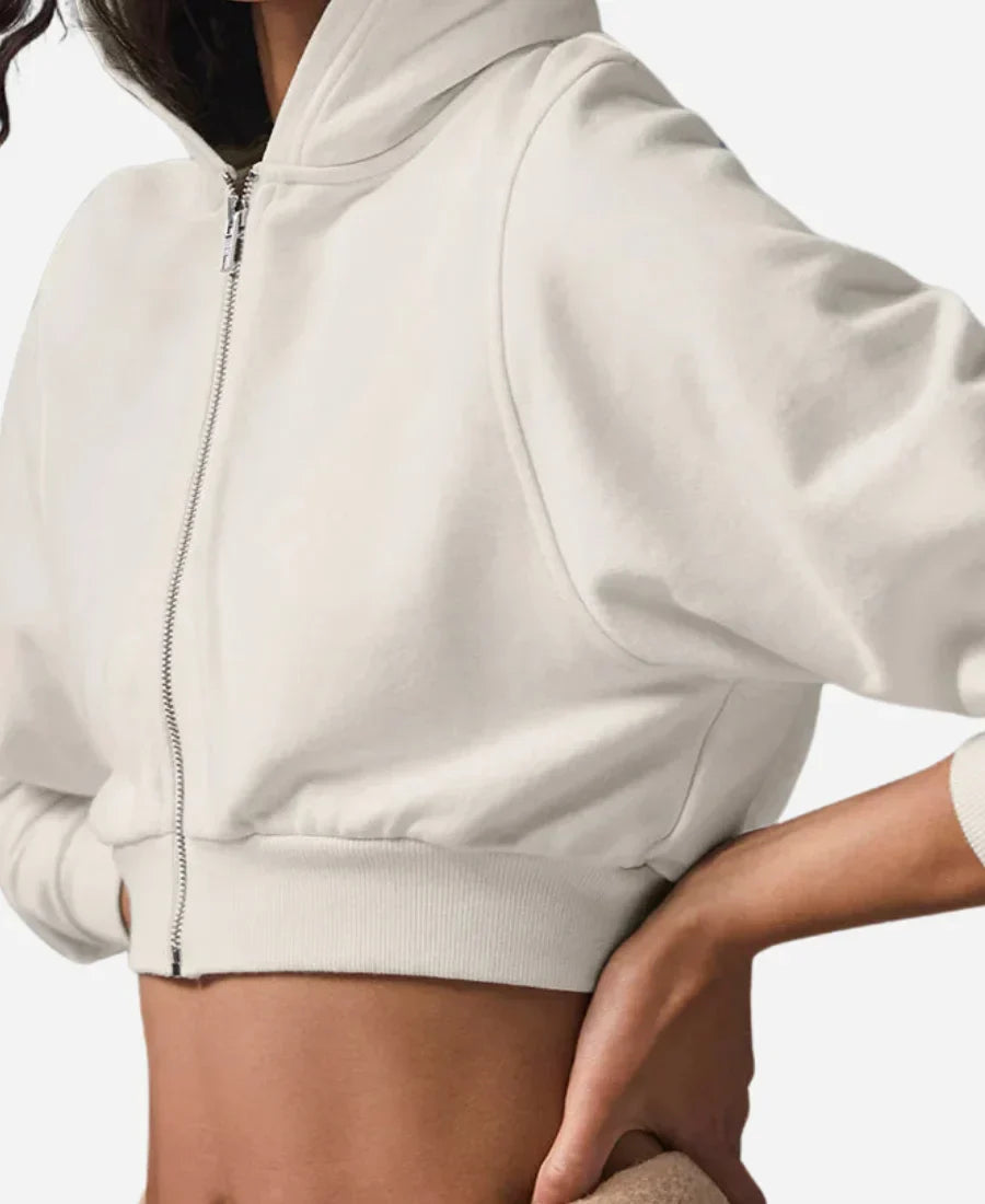 Landman Michelle Randolph Crop Hooded Jacket