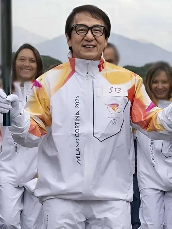 Milano Cortina 2026 Jackie Chan Flame Jacket