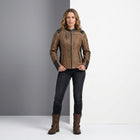 Women’s Gallun Triple Vent Leather Motorcycle Jacket – Harley Style Ride Fit