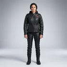 Women’s Scroll Skull Leather Motorcycle Jacket – Harley Style Edition