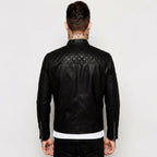 Men’s Lambskin Leather Biker Jacket – Premium Moto Style Jacket
