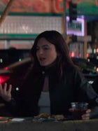 Monica Barbaro Crime 101 Leather Black Jacket