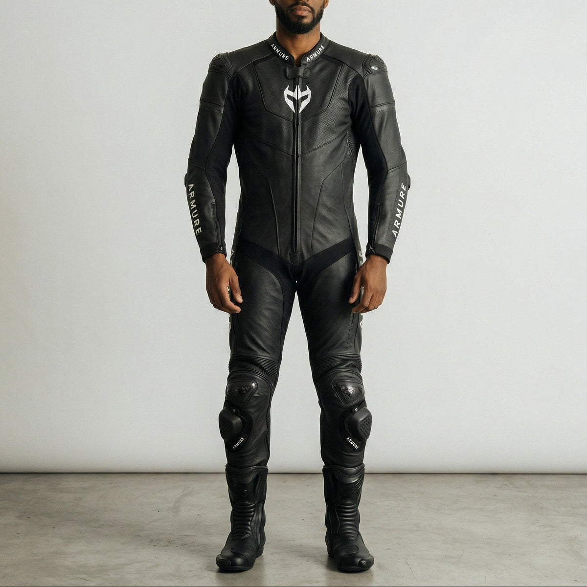 Himi Leathers Men's One-Piece Motorcycle Racing Suit