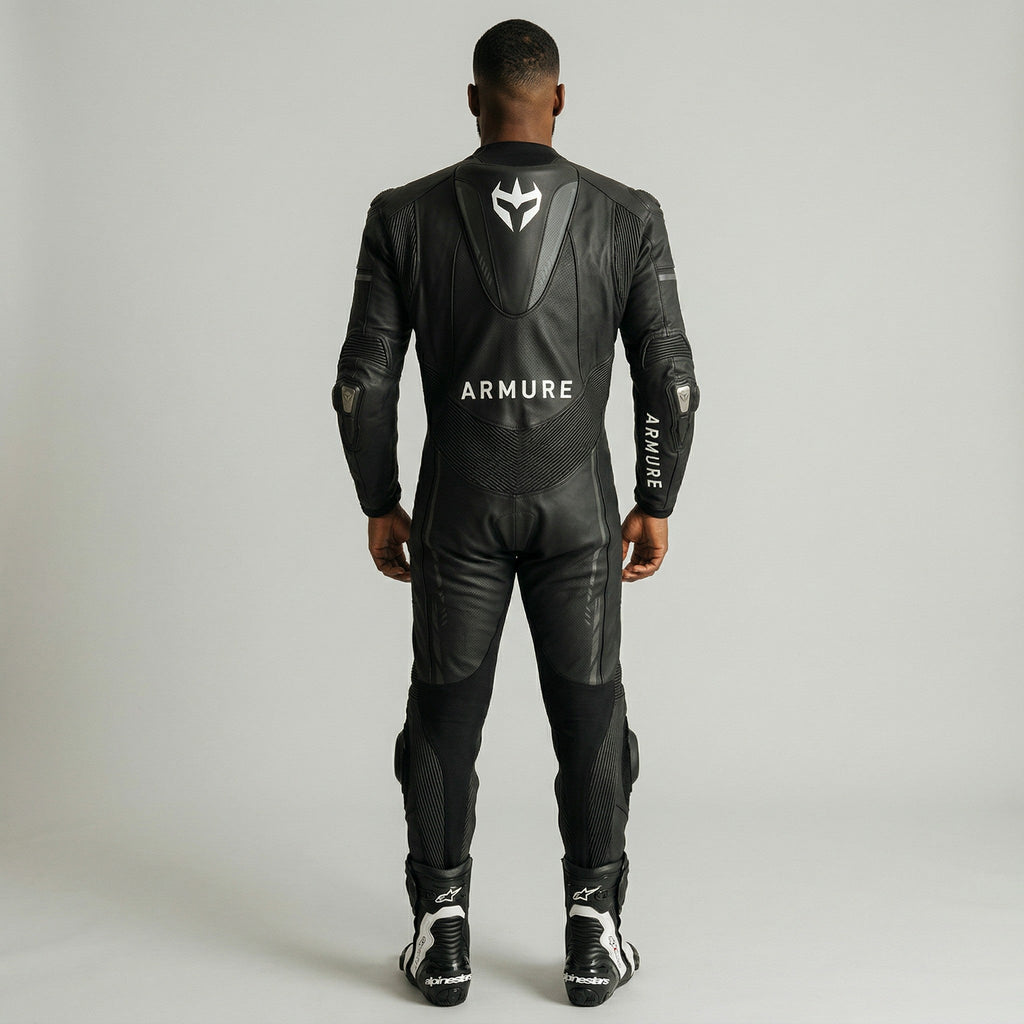 Himi Leathers Men's One-Piece Motorcycle Racing Suit