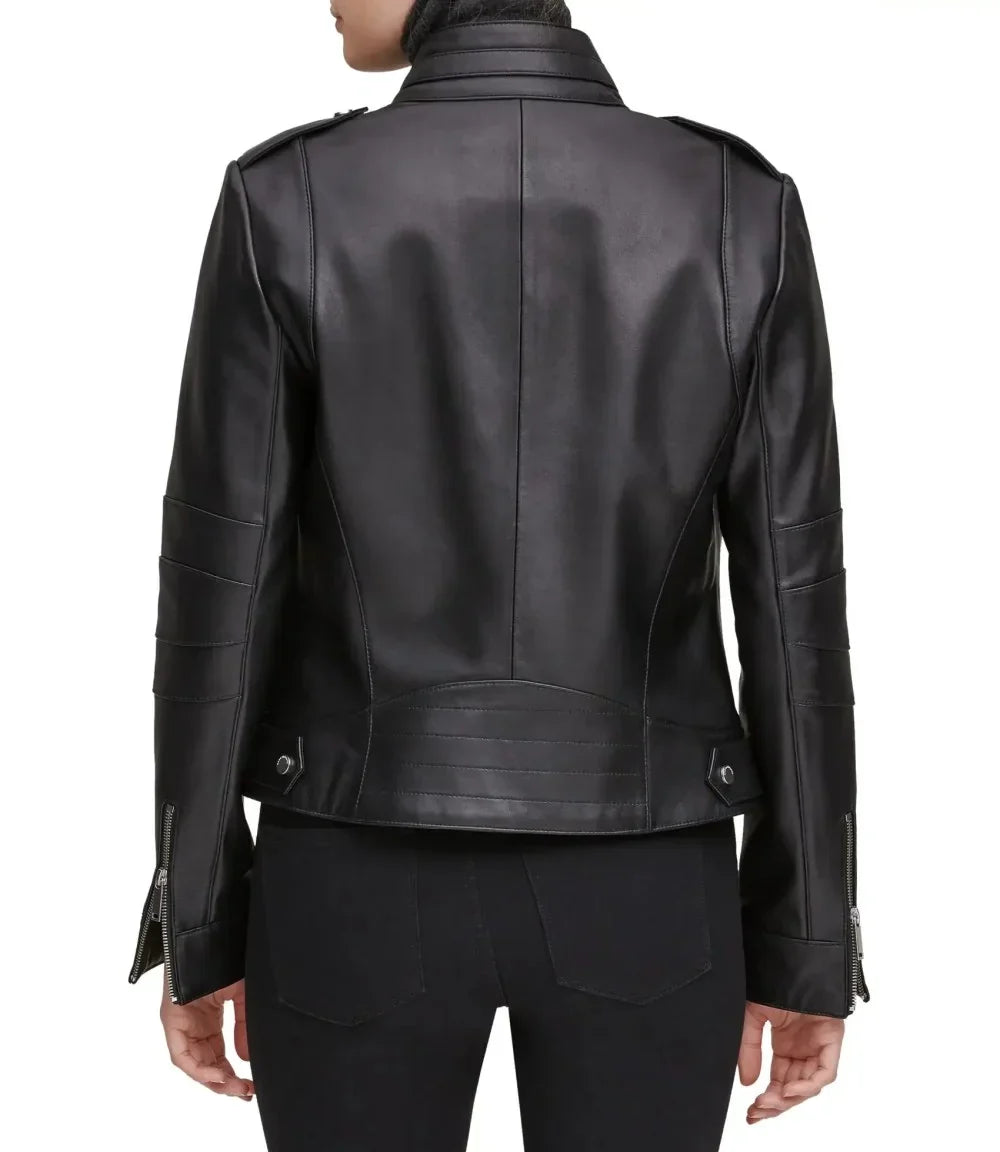 Black Leather Motorcycle Jacket