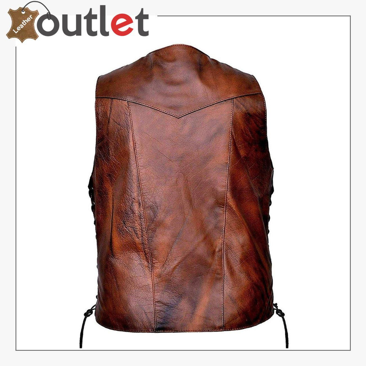 Motorcycle Biker Pure Rider Leather Vest