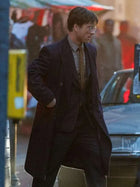 Glen Powell The Running Man 2025 Wool Trench Coat