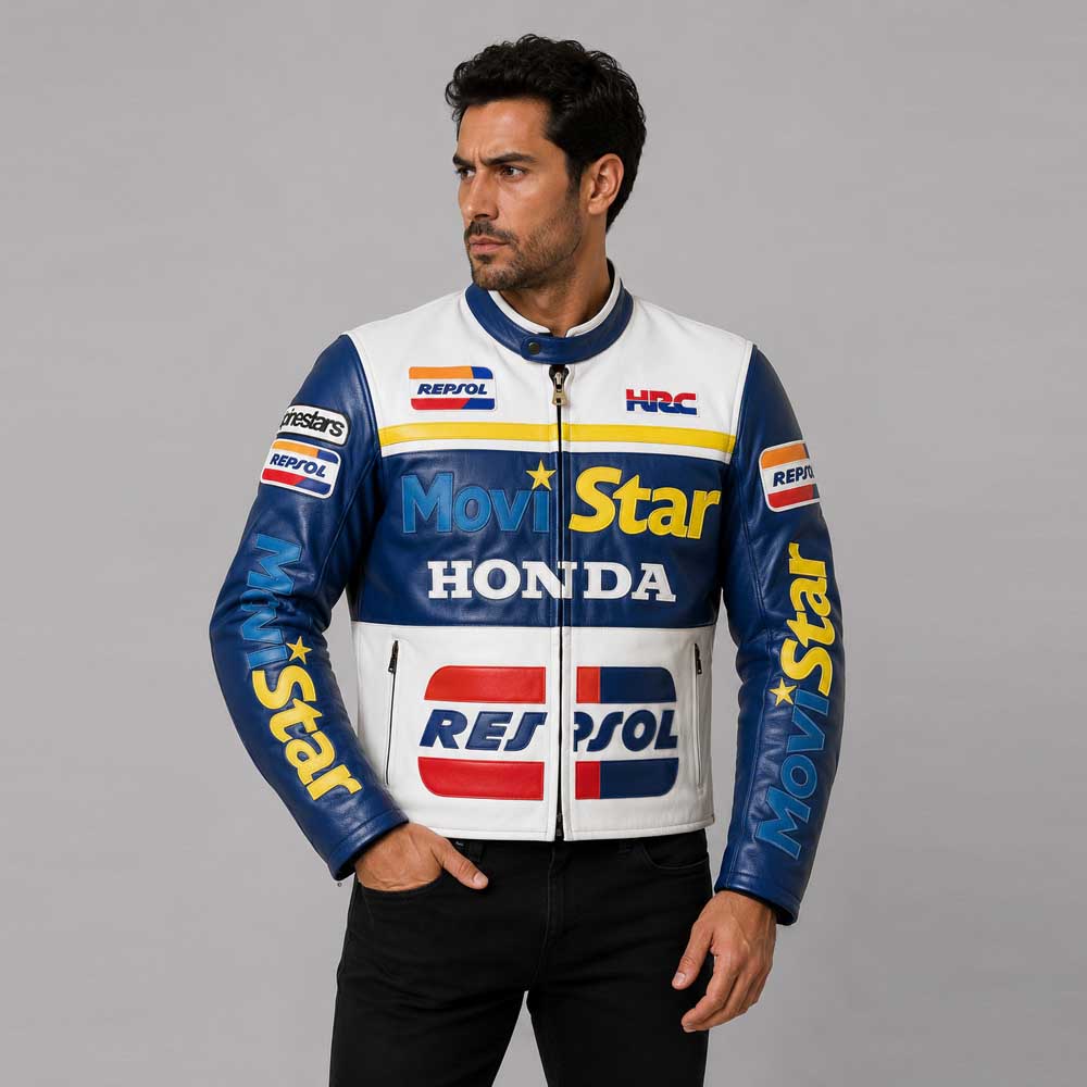 Movistar Honda Repsol Racing Leather Jacket