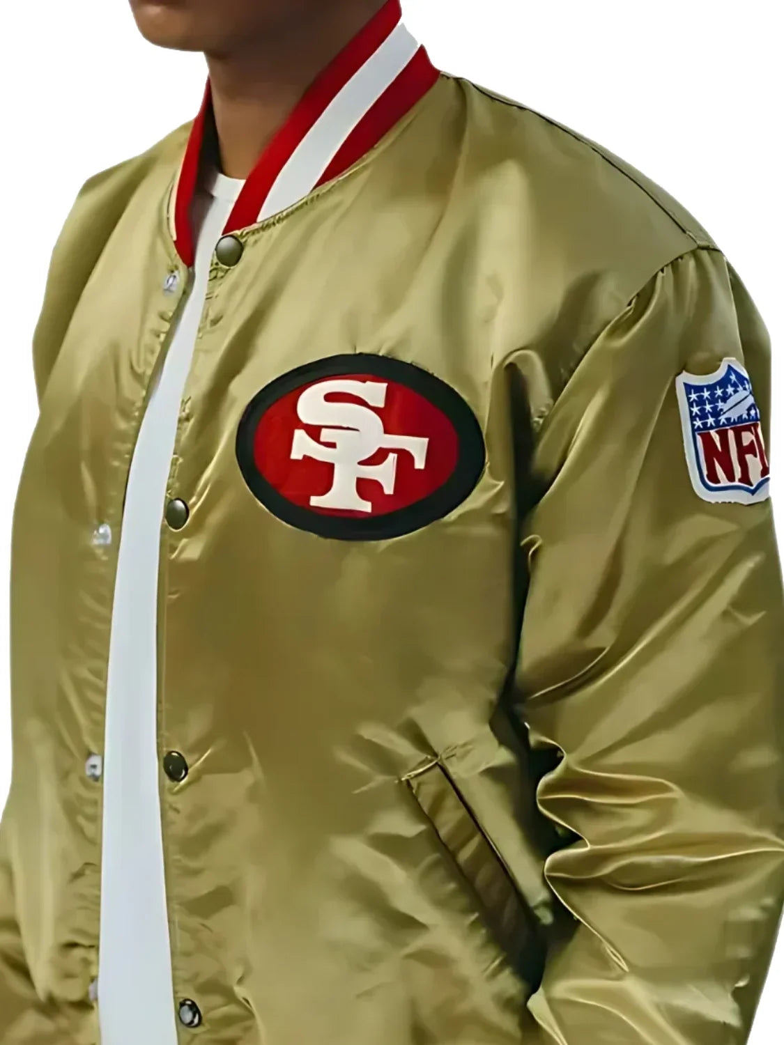 NFL San Francisco Starter 49ers Golden Satin Jacket