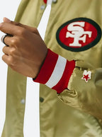 NFL San Francisco Starter 49ers Golden Satin Jacket