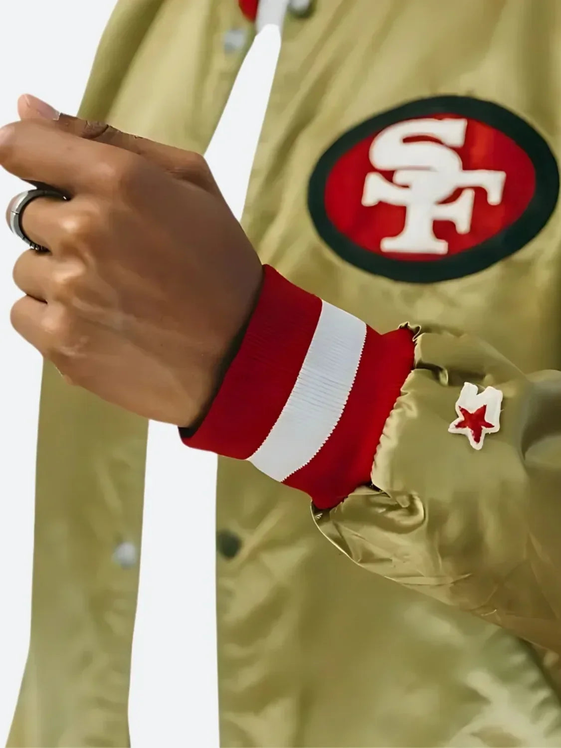 NFL San Francisco Starter 49ers Golden Satin Jacket