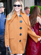 NYC Este Haim 2026 Brown Coat