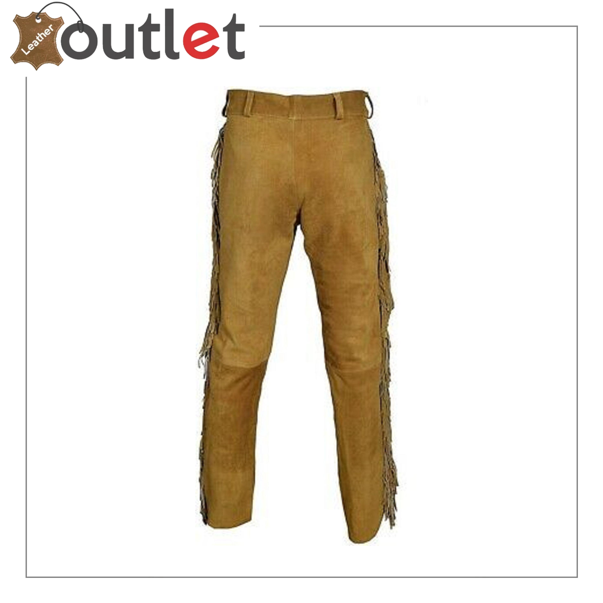 Men's Genuine Cowhide Leather Cargo Pants | Multi-Pocket