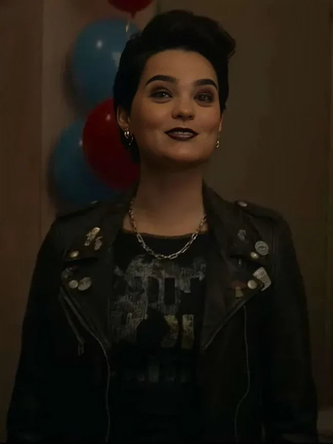 Negasonic Teenage Warhead Deadpool & Wolverine Black Leather Jacket