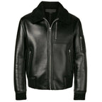 New Mens Pilot Black Aviator G-1 A-2 Flight Bomber Leather Jacket
