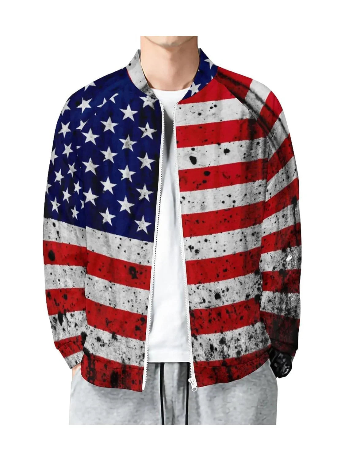American Flag 4th July USA Independence Day Jacket