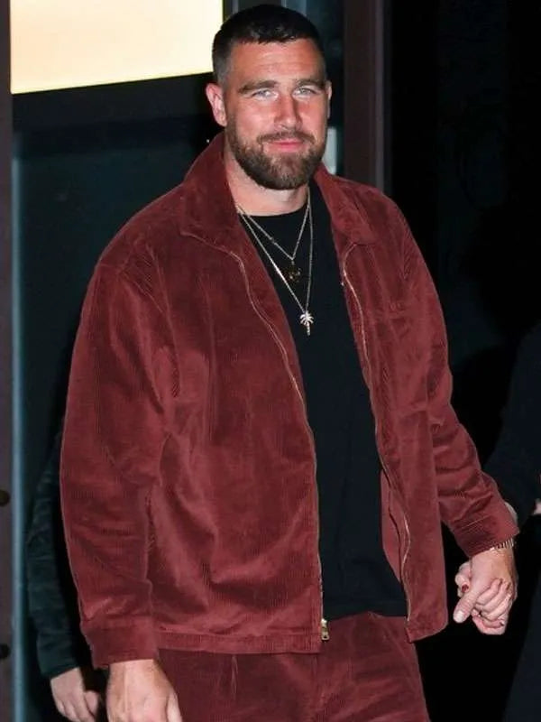 Travis Kelce NYC 2025 Corduroy Jacket