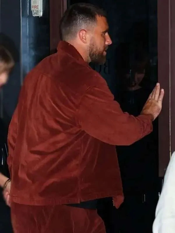 Travis Kelce NYC 2025 Corduroy Jacket