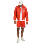 Avirex Icon Orange Leather Bomber Jacket