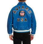 Fashion Leather Bomber Jacket