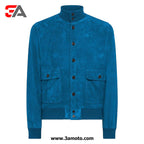 New Men A1 Unlined Bomber Jacket in Suede