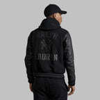 New York Black Wool Varsity Jacket