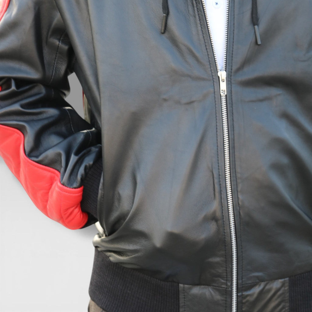 Miami Vice Stunt Leather Bomber Jacket