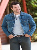 Sebastian Stan Blue Denim Trucker Jacket