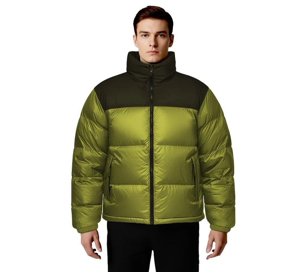 North Face Neon Green Puffer Jacket
